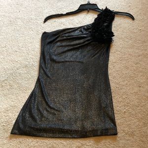 A GACI sleeveless blck shimmering sz xs wmns lk nw